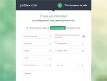 Tablet Screenshot of justalex.com